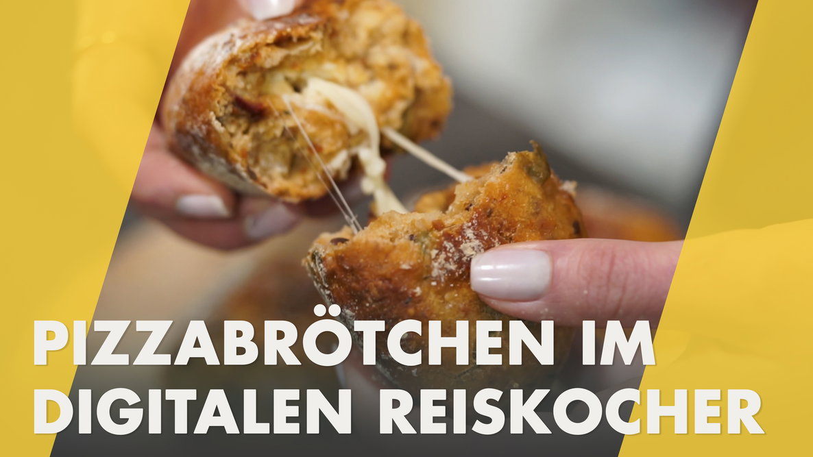 Pizzabrötchen im Reiskocher